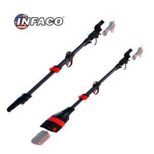 Asta Fissa in Carbonio INFACO P9F210B 236 cm con Batteria Integrata per Forbice Elettrica F3020
